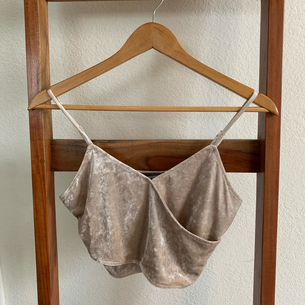 “Hyfve” crushed velvet bralette
